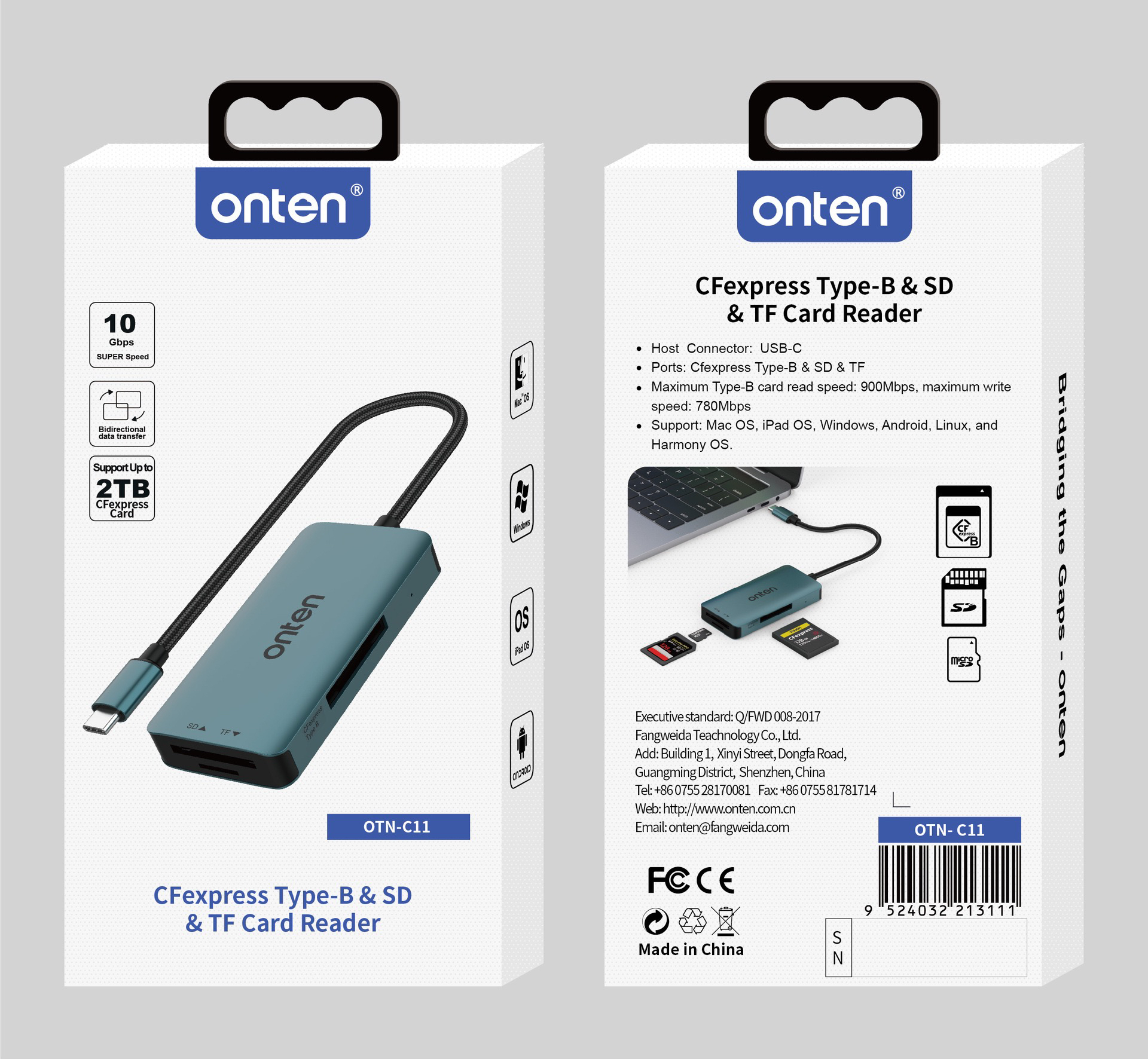 CFExpress Type B+SD二合一高速读卡器：10Gbps速度，解锁专业摄影新境界！