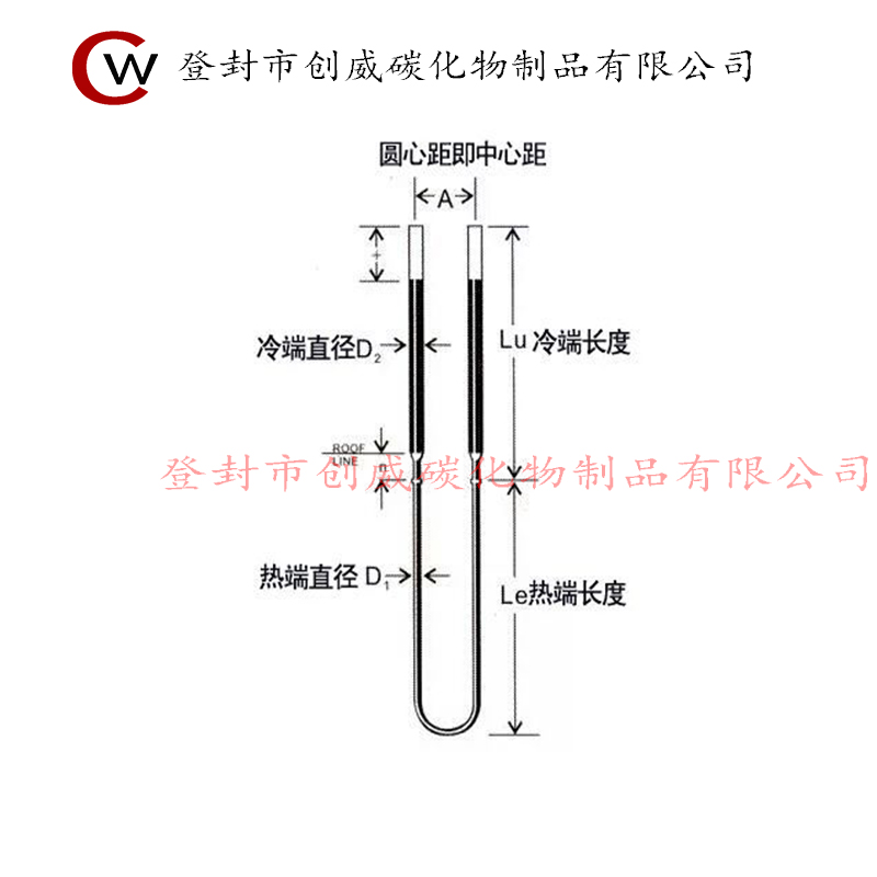 创威厂家定制1700/1800U型硅钼棒高温加热马弗炉窑炉配件：工业级品质，实验室必备神器
