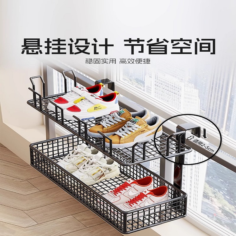 日本品质多功能晾晒鞋架，户外阳台挂钩神器，告别乱糟糟！