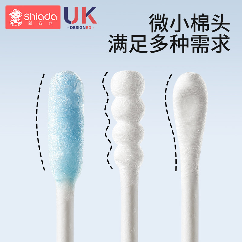 婴儿粘棉签耳鼻屎清理：新手爸妈必备神器，宝宝清洁新选择！