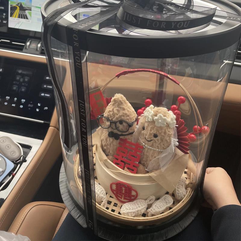 超萌Jerry Cat花生结婚订婚庆祝创意DIY手工花生毛绒公仔甜品台摆台，甜蜜满载！