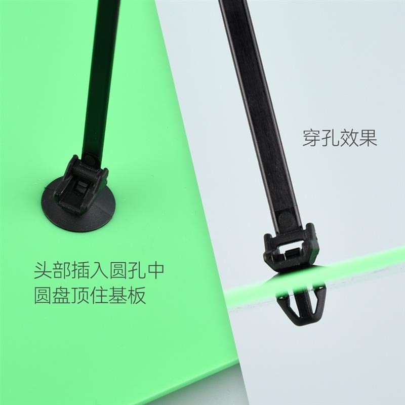 汽车插销扎带5*160飞机头蘑菇头汽修机舱用开孔6mm飞机头扎带塑料：汽车维修必备神器！