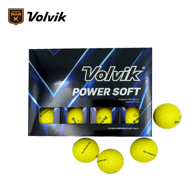 VOLVIK高尔夫球二层球彩色球Power Soft：色彩与性能的完美碰撞，新手老鸟都爱不释手的新品！