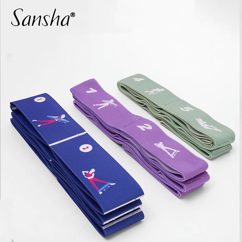 三沙Sansha拉力带：芭蕾舞者的秘密武器，橡胶伸展带的神奇魔力！