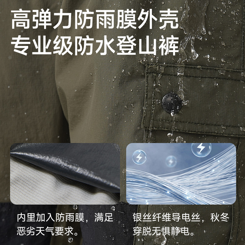 ZEUGLODON儿童登山裤：抗暴雨保暖新潮流，宝贝秋冬出行必备神器！️