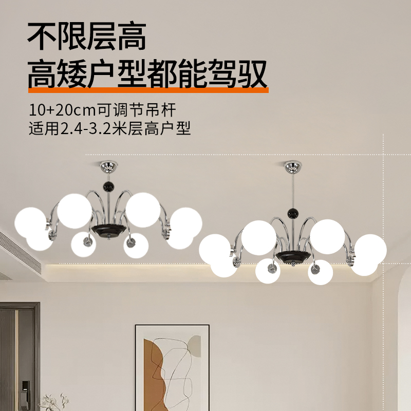顾家客厅吊灯：中古风法式复古大厅主灯，新款木艺灯具点亮家居美学新潮流