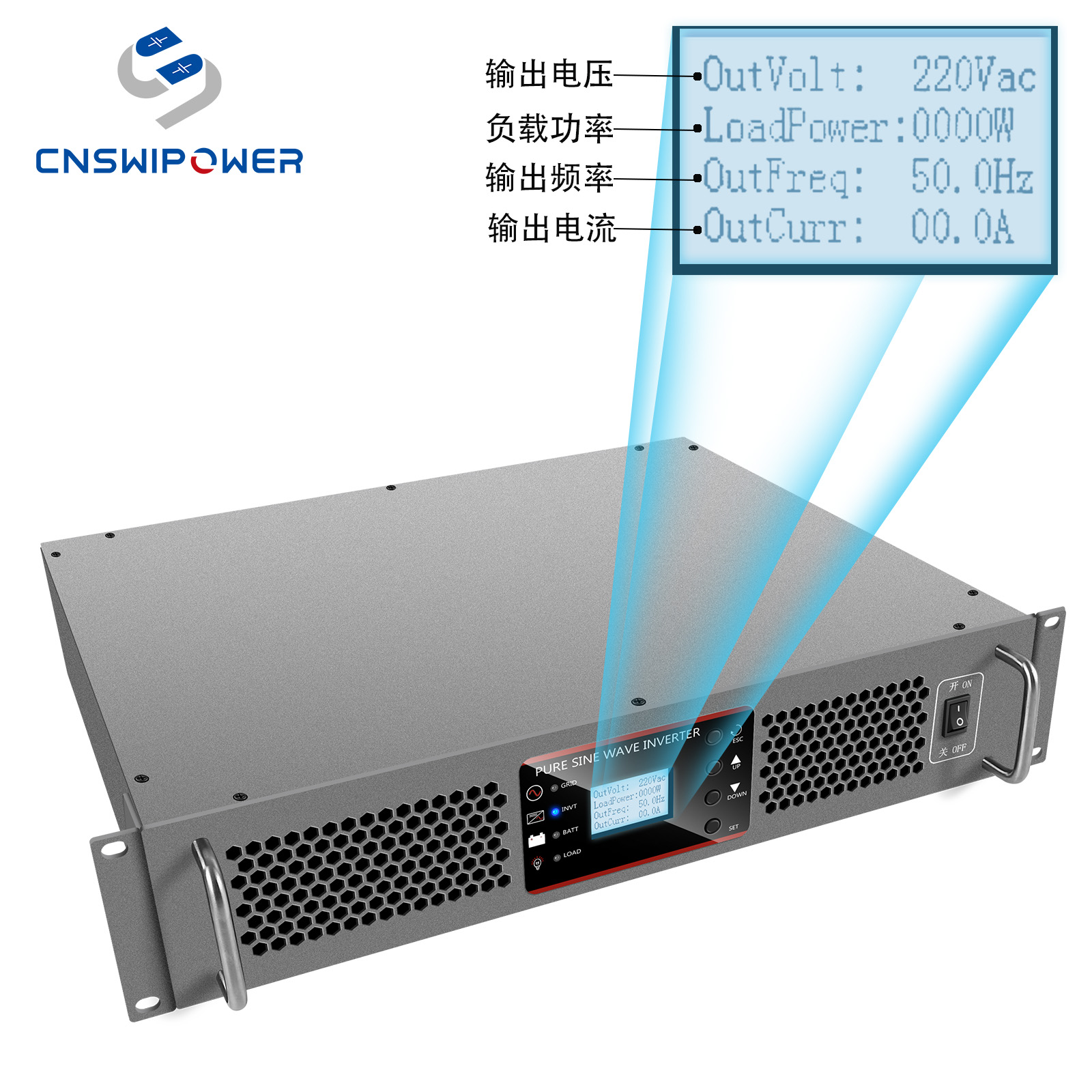 机架式电力逆变器电源DC110V转AC220V：解锁H1K-110的黑科技，让直流变交流不再是难题！