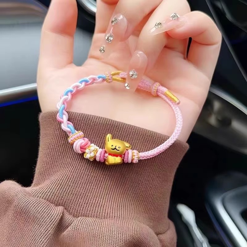 黄金弹力龙鳞手链999足金！古法传承情侣款，情人节送TA最走心❤️