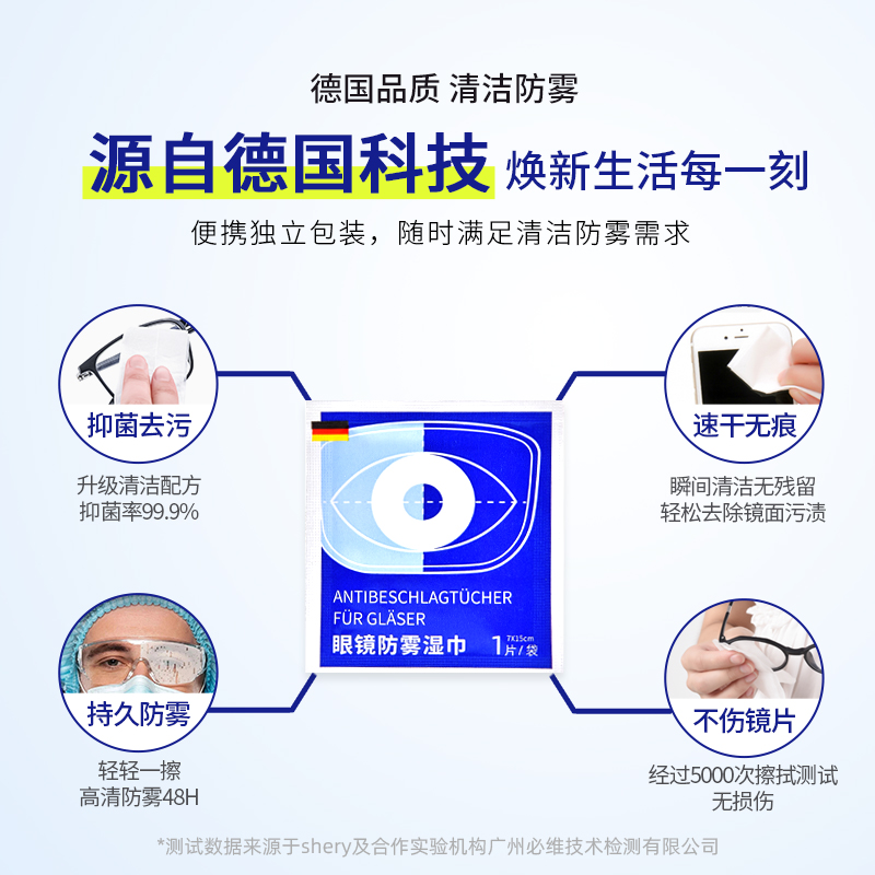 德国眼镜清洁湿巾：冬季防雾神器，让视野无阻！