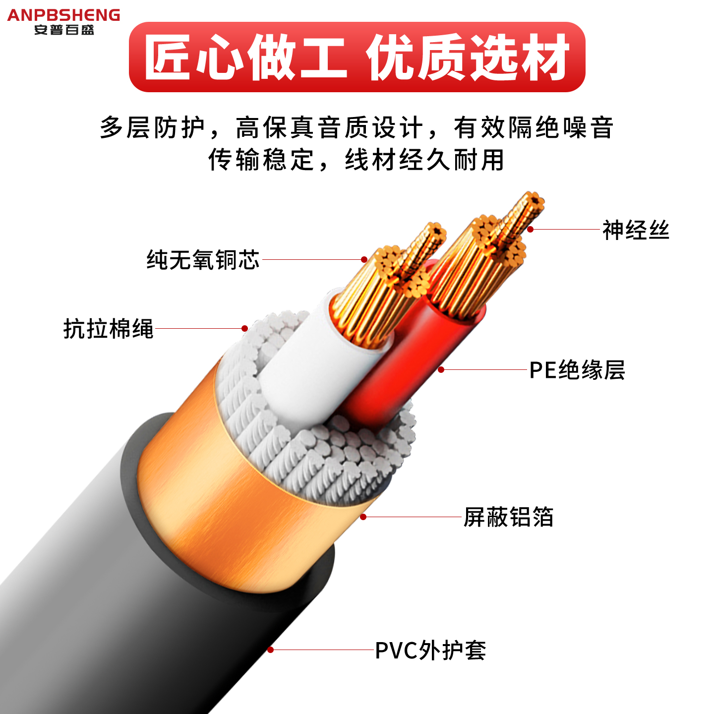 库克国标专业舞台EVJV音响线：音质王者，演绎完美现场！