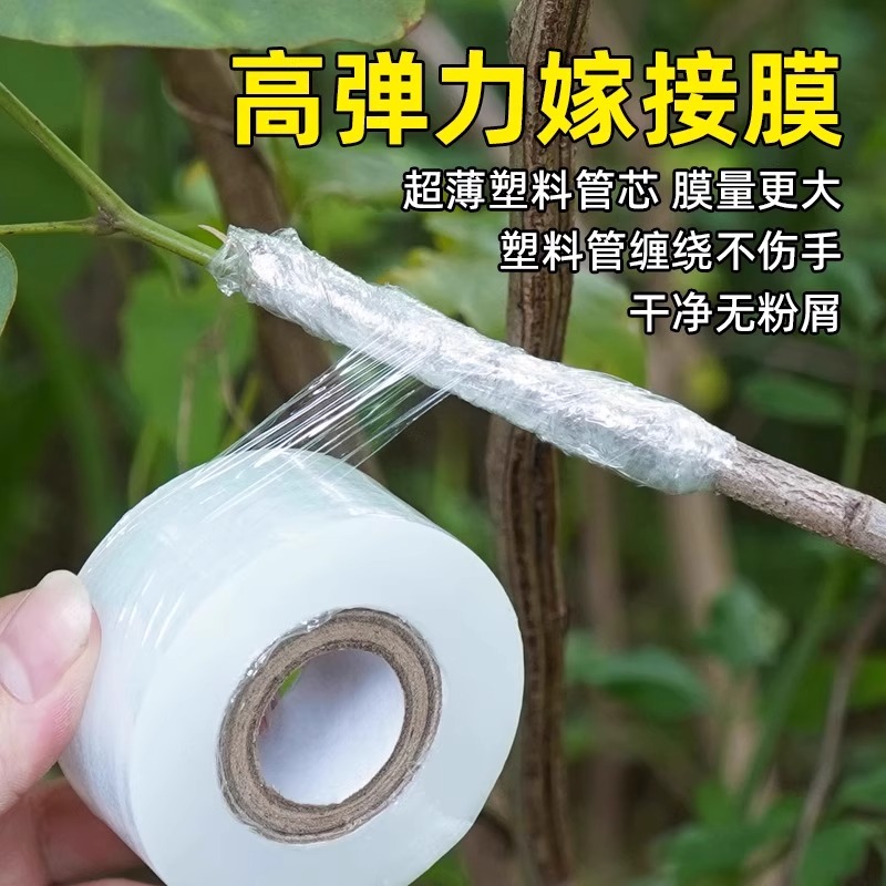 农用嫁接专用膜：果树绿植PE薄膜自粘式园林果树嫁接胶带薄膜打结，新手也能轻松搞定！