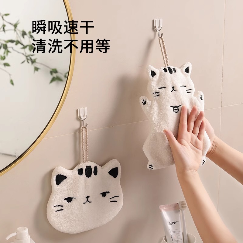 蜡笔小新厨房擦手巾挂式太可爱了！吸水不掉毛+加厚抹布，宝妈必入！