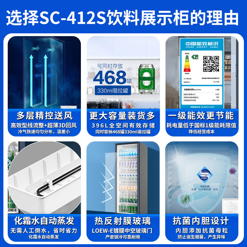 2026年新款蛋糕冷藏展示柜有哪些特点?