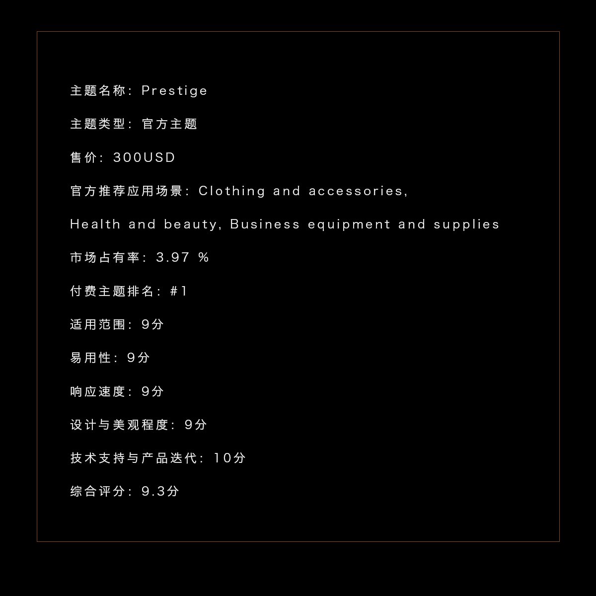 Prestige主题模板Shopify 2.0：零元购店铺转让，开启电商新纪元！