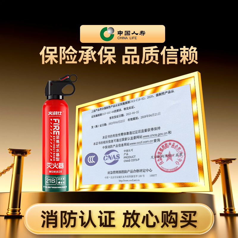 车载灭火器21B水基型：家庭出行必备的安全神器