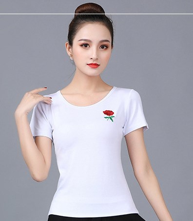 2023新款广场舞服装：春夏中短袖莫代尔拉丁舞装，跳起来！✨