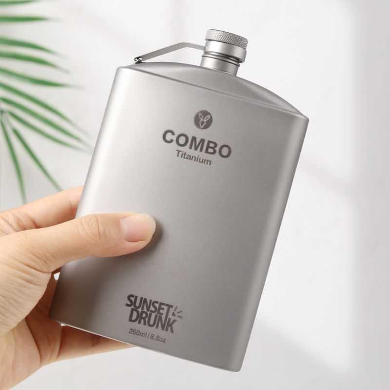 纯钛酒壶太香了！金属品质漏斗酒杯套装，送礼自用都超有面！