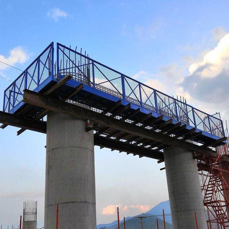 建筑工地安全必备神器：箱式安全爬梯挂网防护井口组装护笼基坑桥梁施工安全梯笼