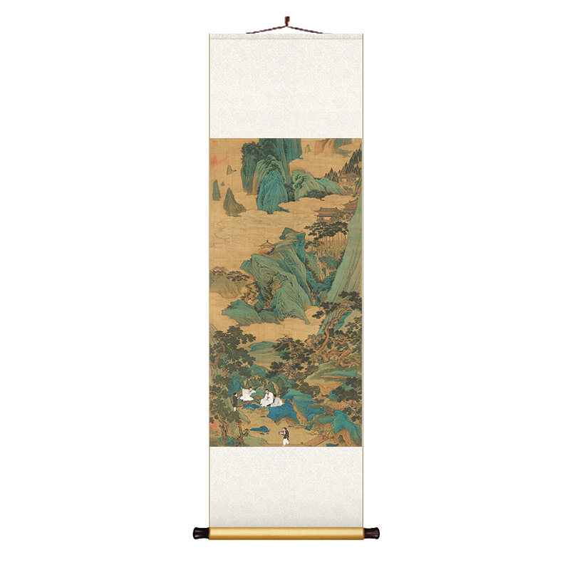 选择什么样的中国风丝绸画轴挂画送给老外？