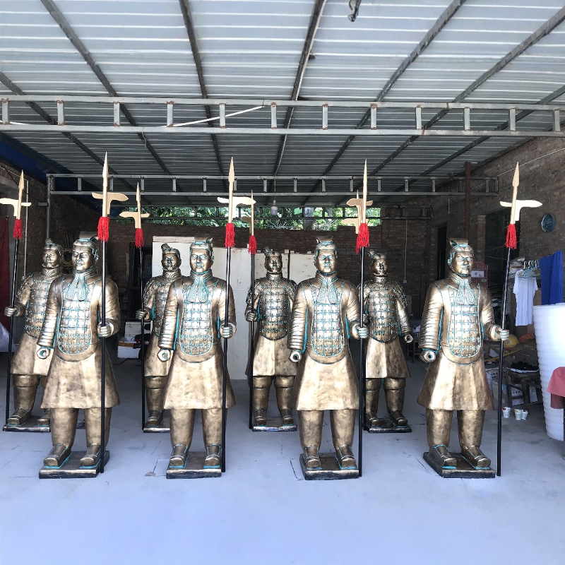 兵马俑摆件太震撼！180cm超大尺寸，家里秒变博物馆！