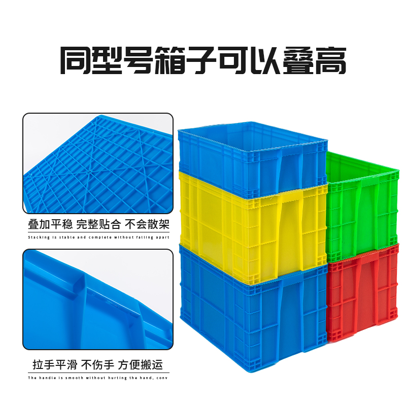 京成塑料周转箱大中系列：物流界的“硬汉”蓝色箱子，让你的仓库瞬间高级起来！