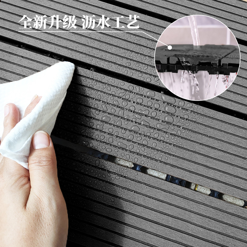 户外塑木地板防水露台自铺庭院拼接防腐木围栏收边条龙骨卡扣栈道：打造完美户外空间的秘诀！