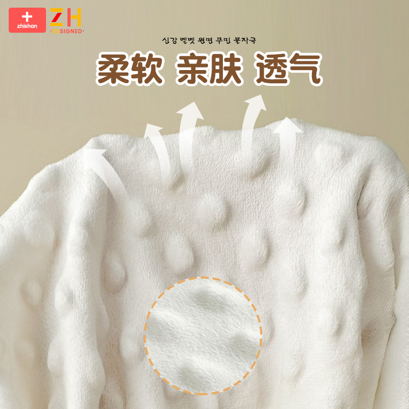 秋冬必备！婴儿床笠纯棉a类母婴级豆豆绒床单，宝宝的温暖小窝来啦！