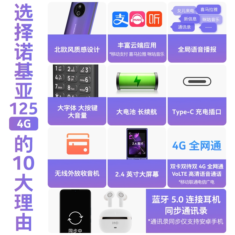 诺基亚2025新款：大屏大声大字，老人学生机必备神器！