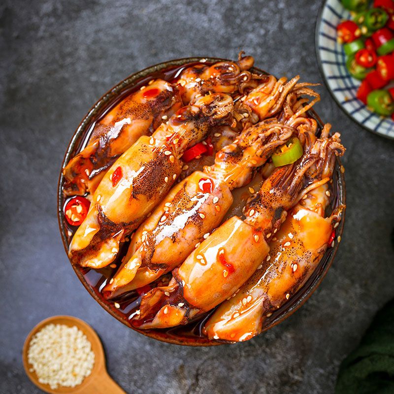 零食大礼海味包麻辣小海鲜罐头大爆头：八爪鱼即食夜宵，解馋神器，你真的hold得住吗？