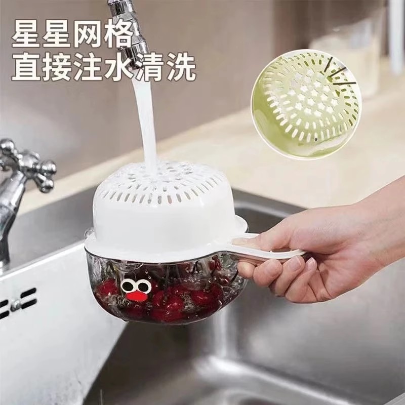 水果篮北欧竹木底座玻璃水果盘：客厅颜值担当，简约而不简单✨
