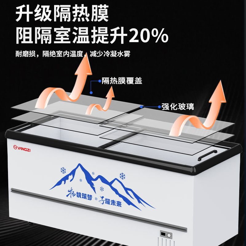 岛柜超市卧式冷藏大容量冷冻展示柜冰柜雪糕柜展示柜商用便利店：选对设备，生意翻倍！