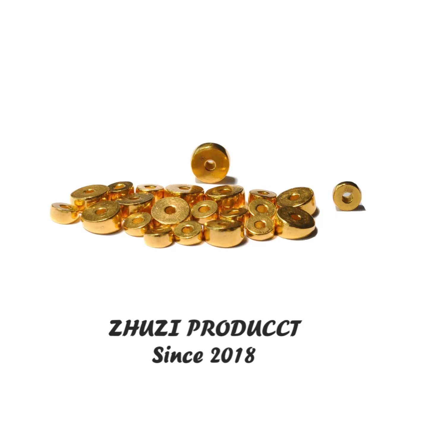 黄金999足金猪大肠扇面马蹄形斜切尸陀林主阿呆隔片佛珠手串配饰：神秘东方美学的极致演绎