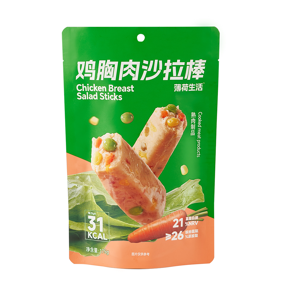 薄荷生活鸡胸肉沙拉棒175g：健身达人的必备神器，吃出好身材的秘密武器！