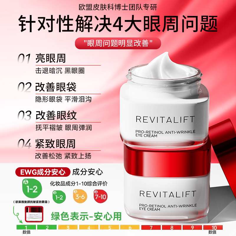 A醇玻色因溶纹抗皱熬夜精华眼霜，熬夜党必备的秘密武器！