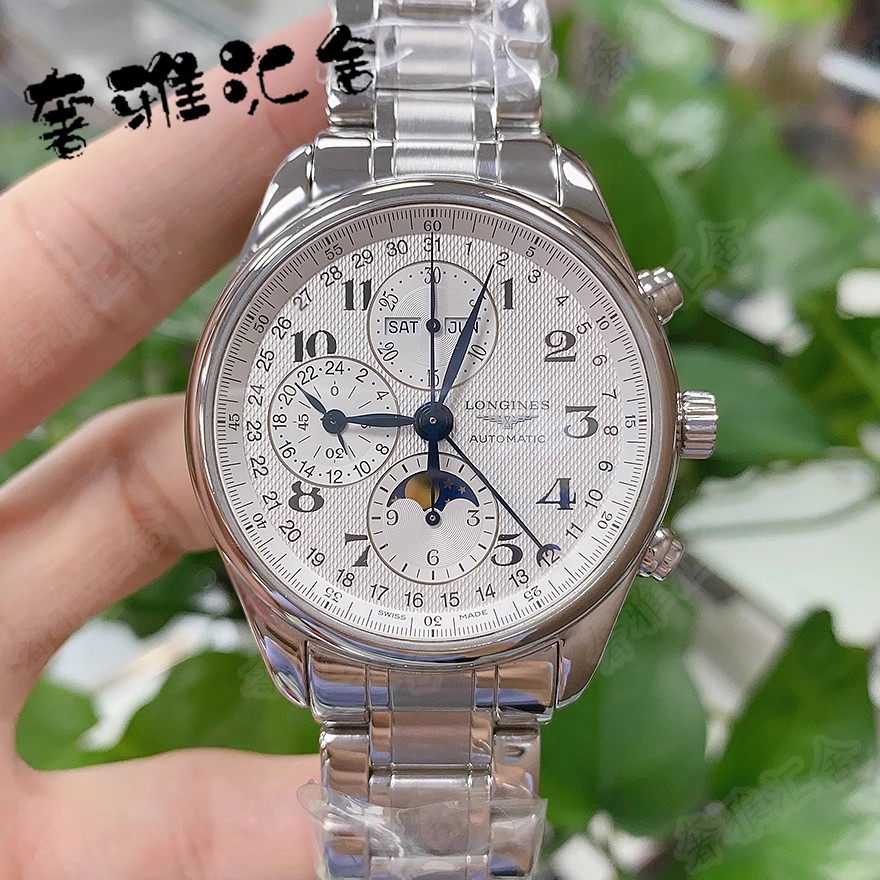 98新二手瑞士浪琴名匠8针月相自动机械钢带：正品保障，假一赔四，值得信赖的选择吗？