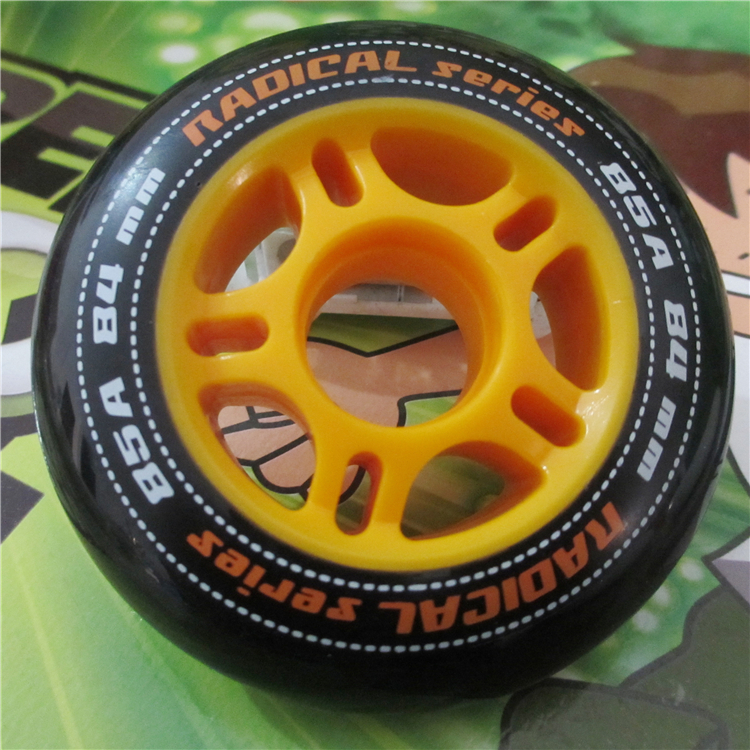 84MM高弹耐磨速滑轮子：竞速轮滑鞋的终极选择，带你飞驰向前！