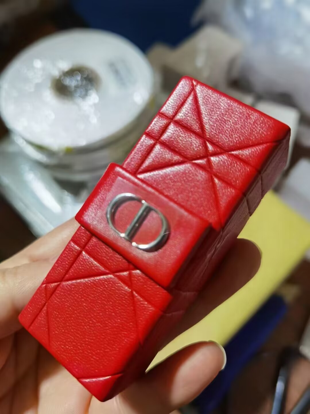 满58包邮！品牌化妆品柜台赠礼口红唇膏豹纹藤格收纳盒保护盒，你的美妆收纳革命来了！