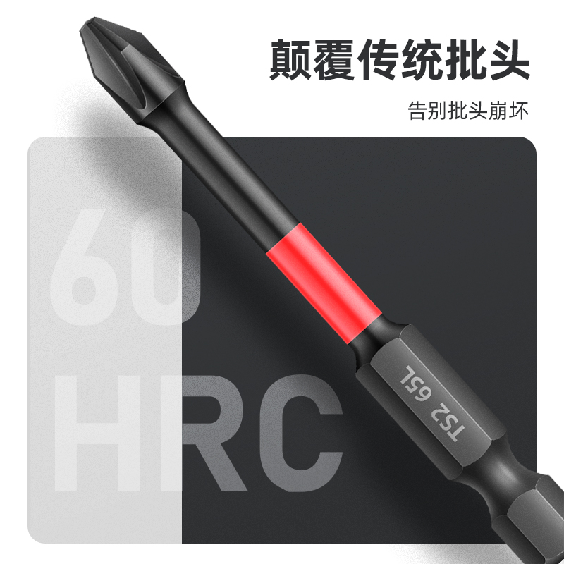 冲击十字批头强磁防滑高硬手电钻钨钢电动螺丝刀套装电批披头：解锁DIY新技能，轻松搞定家居修缮！