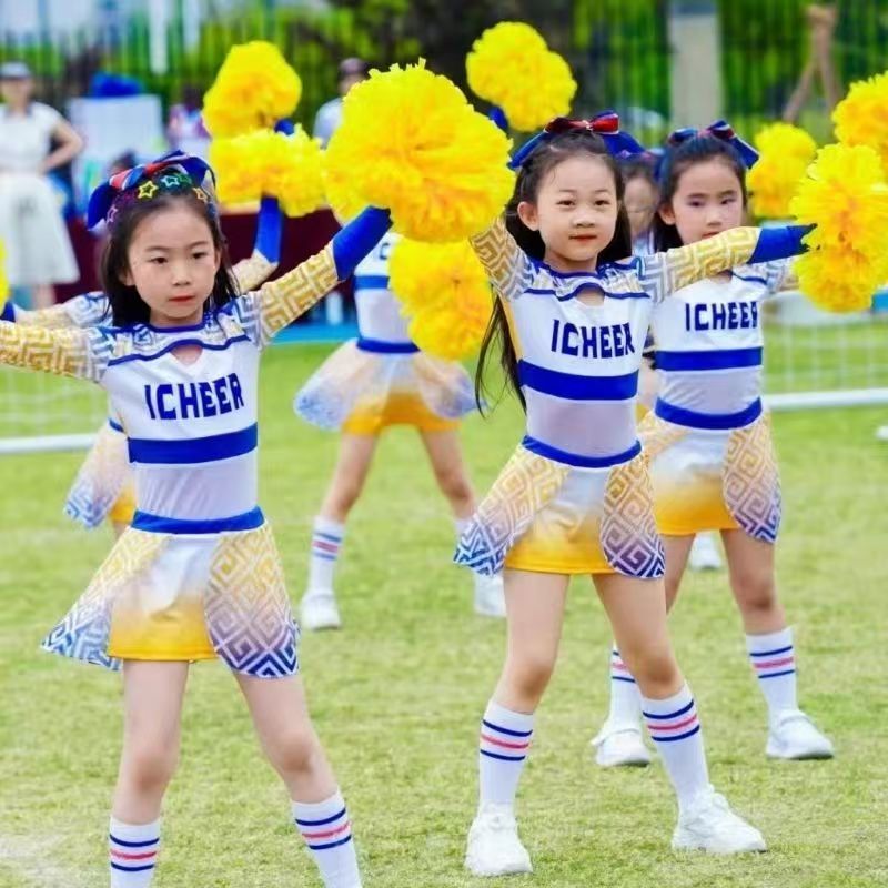 新款女团拉拉队专业啦啦操演出服：燃爆全场，青春活力的舞台必备！