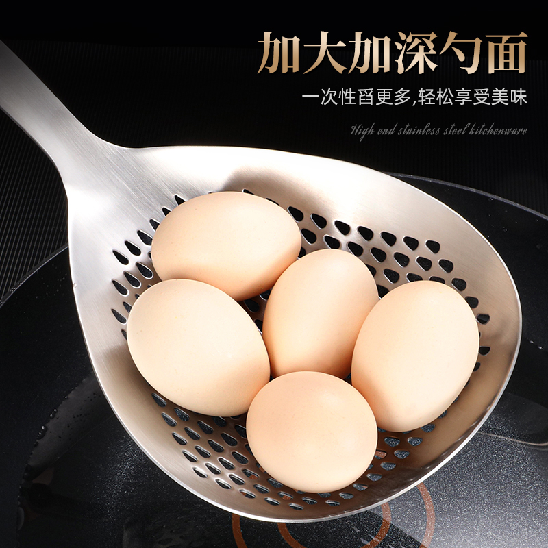 捞面神器来袭！食品级长柄捞勺，厨房必备捞面利器！