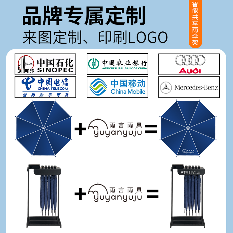 智能扫码共享雨伞架：雨天出行神器，小区里的“及时雨”！