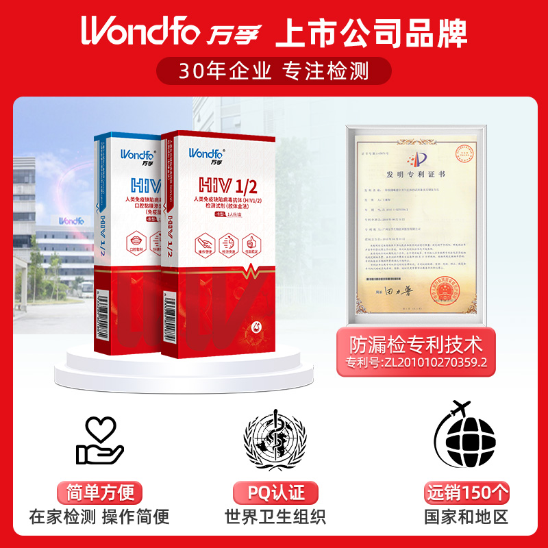万孚艾滋病检测试纸HIV梅毒四合一乙肝四项自检测纸四联非第四代：家庭健康守护神的秘密武器！