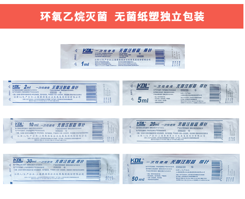 直口/螺口KDL一次性医用无菌注射器1-50ml针管注射针头打针器QC：医疗必备神器，安全高效的选择！