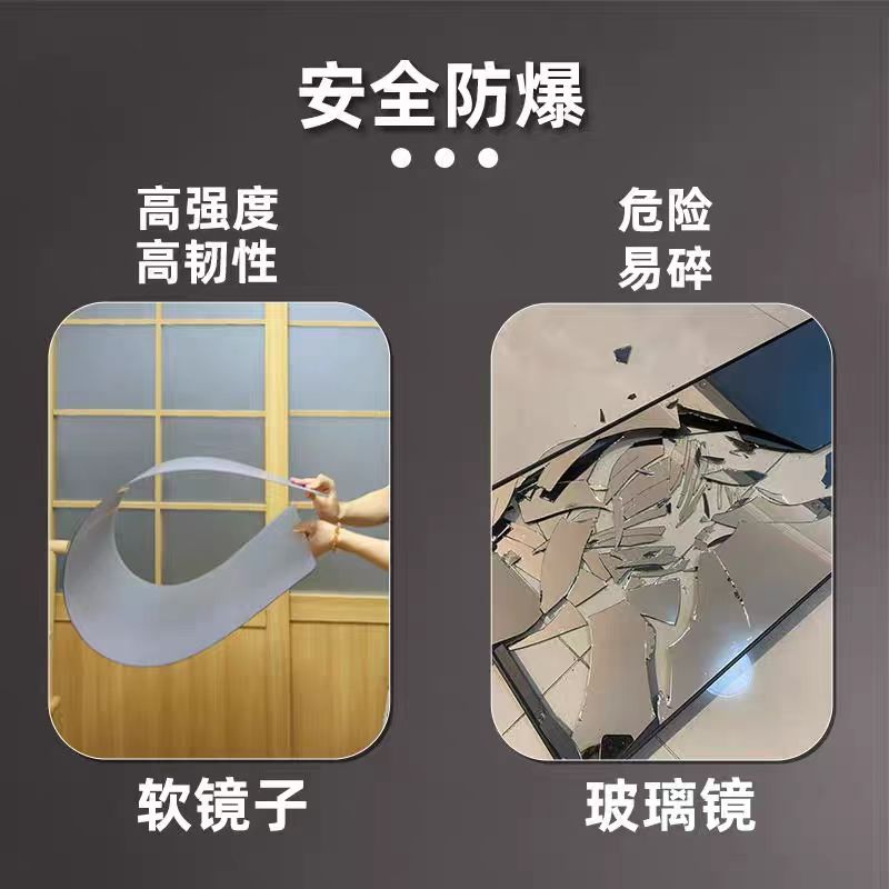 新款直销亚克力高清镜子：贴墙神器，轻松拥有完美试衣体验✨