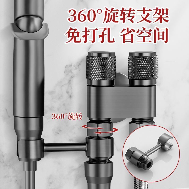 全铜新款高档马桶伴侣：双控双出水强力喷枪，卫生间升级必备神器！