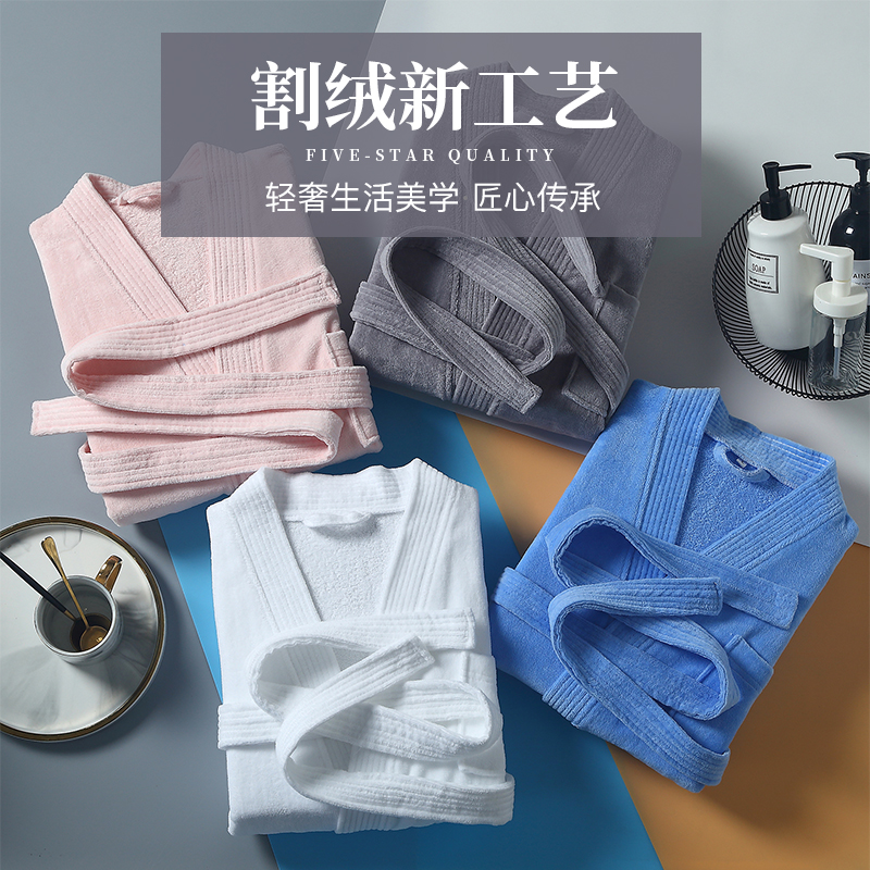 酒店毛巾浴袍男女长款浴衣美容院专用宾馆睡袍和服吸水速干夏定制：打造极致入住体验的秘密武器！