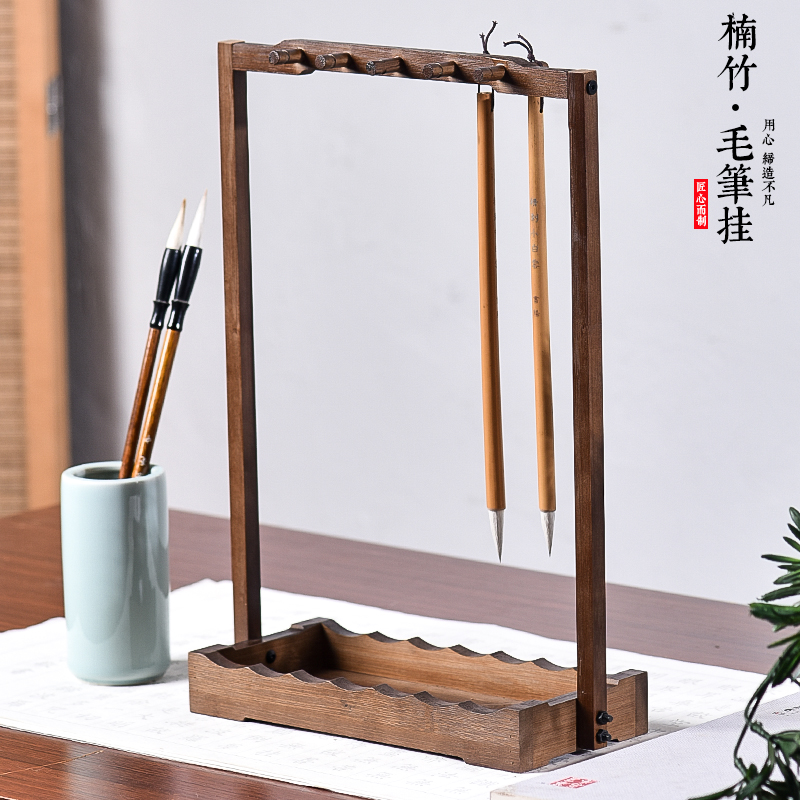 楠竹毛笔架：新中式美学，让文房四宝焕发光彩✨