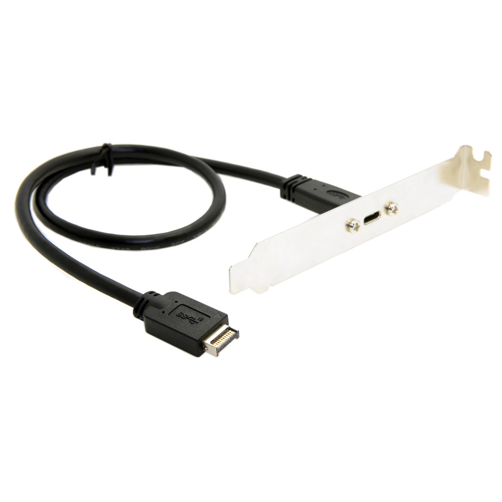 台式机挡板线USB-C Type C母转前置USB3.2延长线，华硕Z270主板专属升级神器！