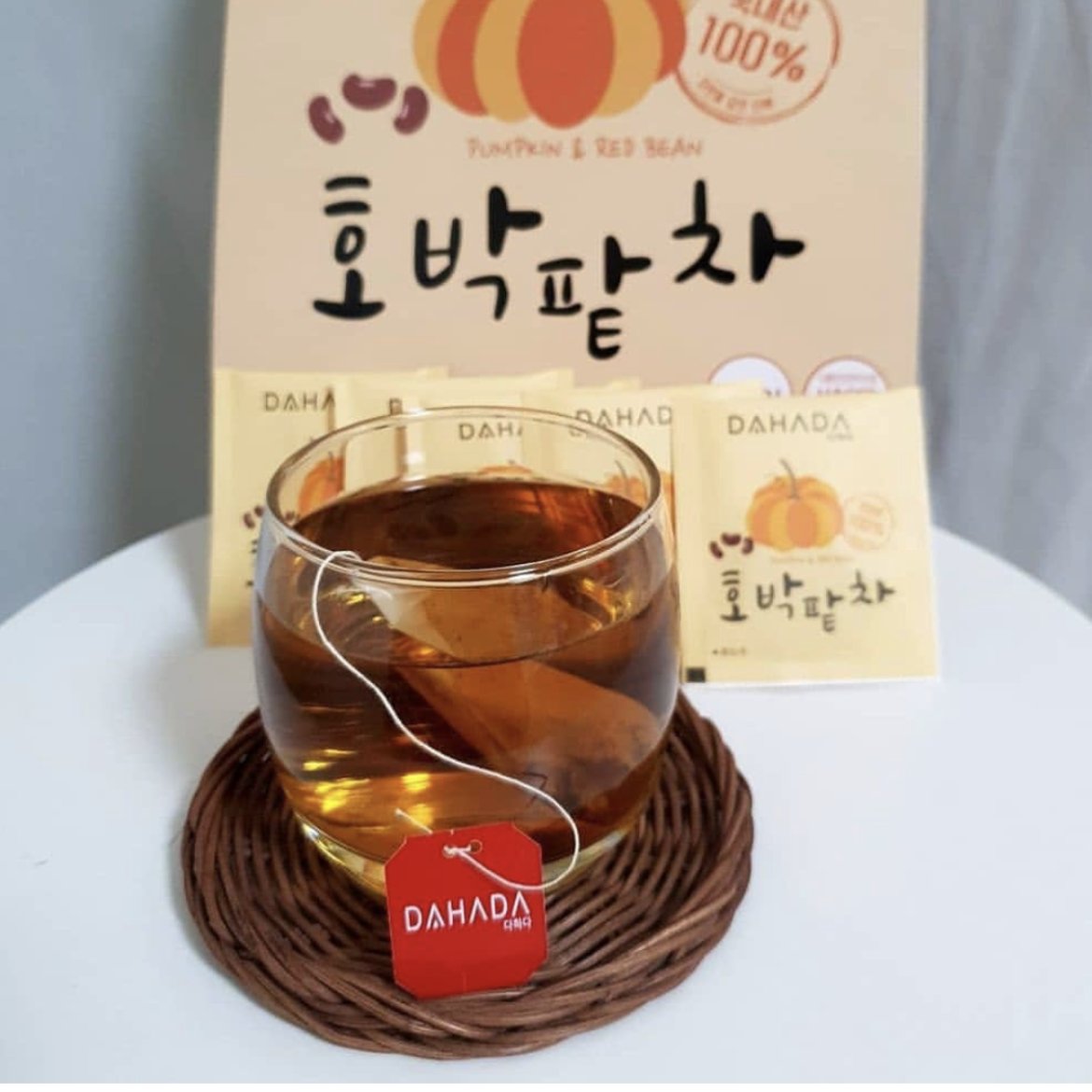 韩国进口dahada南瓜红豆茶草莓柚子水：养生好物，解渴又养颜！