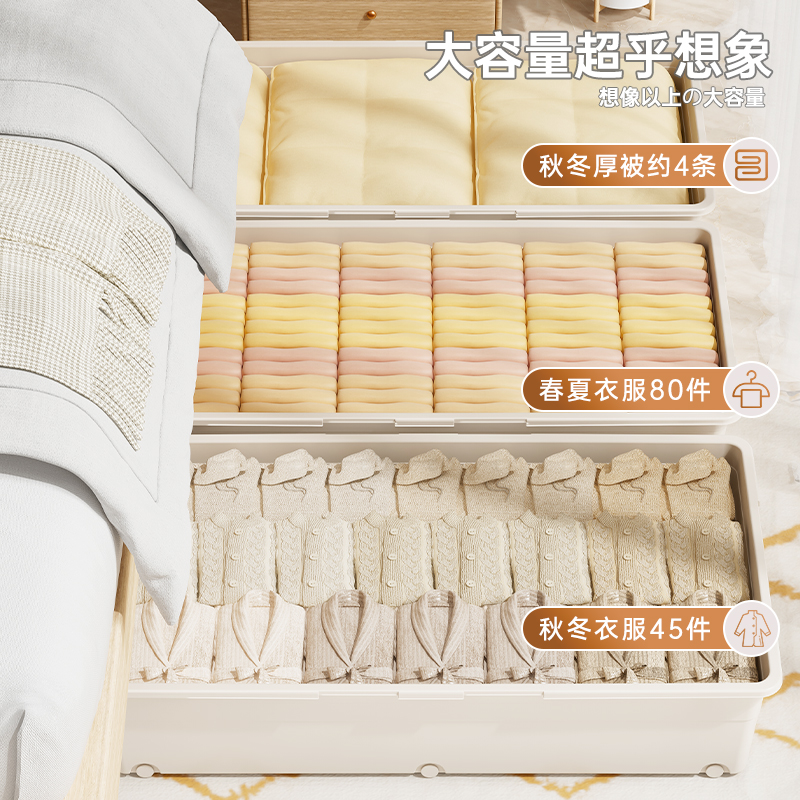 床底收纳箱：家居整理神器，拯救你的凌乱生活！️